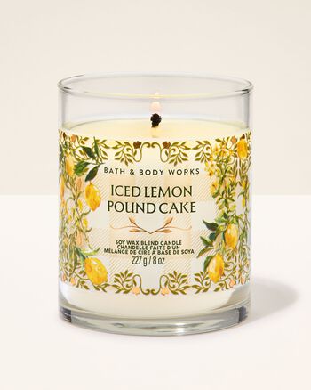 Iced Lemon Pound Cake Single Wick Candle เทียนหอม 1 ไส้