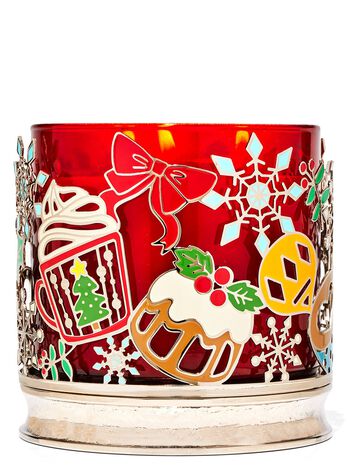 Holiday Tea Party 3-Wick Candle Holder 3-Wick Candle Holder