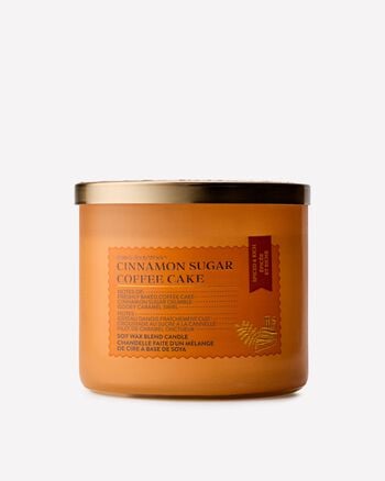 Cinnamon Sugar Coffee Cake 3-Wick Candle เทียนหอม 3 ไส้