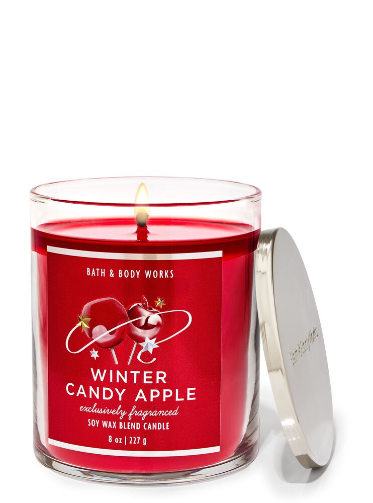 Winter Candy Apple Single Wick Candle เทียนหอม 1 ไส้