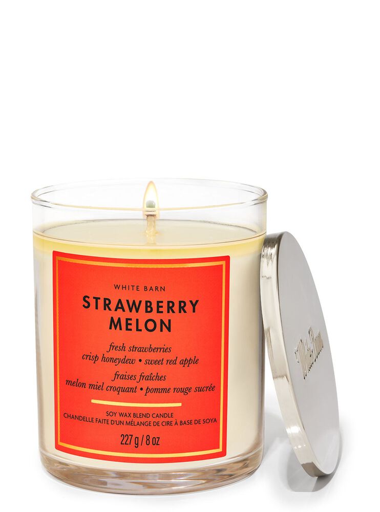 Strawberry Melon Single Wick Candle เทียนหอม 1 ไส้