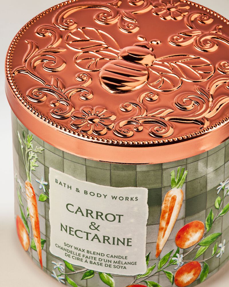Carrot & Nectarine 3-Wick Candle เทียนหอม 3 ไส้