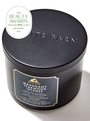 Mahogany Teakwood Intense 3-Wick Candle เทียนหอม 3 ไส้