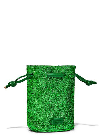 Green Tinsel Cinch ถุงของขวัญ