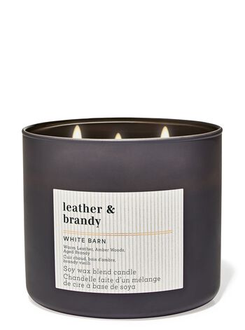 Leather & Brandy 3-Wick Candle เทียนหอม 3 ไส้