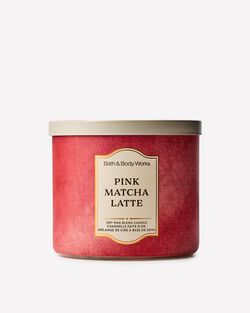 Pink Matcha Latte 3-Wick Candle image number null