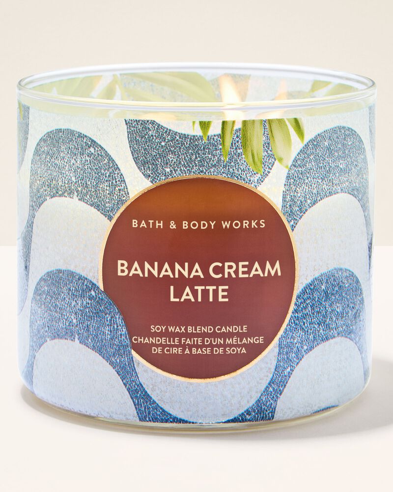 Banana Cream Latte 3-Wick Candle เทียนหอม 3 ไส้
