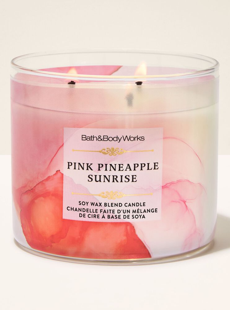 Pink Pineapple Sunrise 3-Wick Candle เทียนหอม 3 ไส้