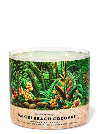 Waikiki Beach Coconut 3-Wick Candle เทียนหอม 3 ไส้