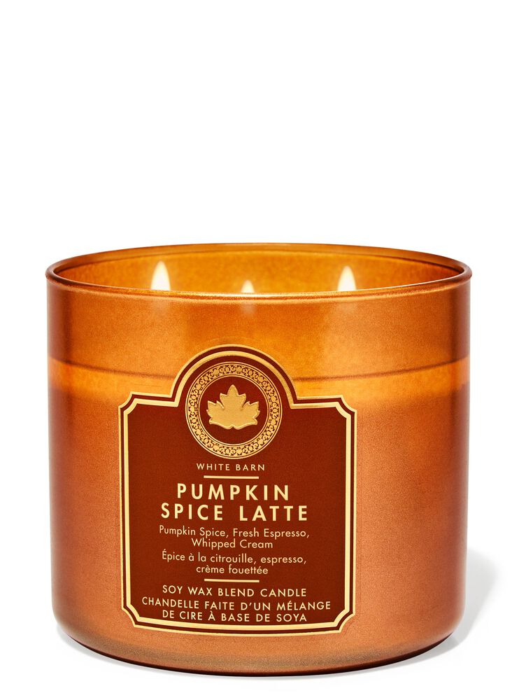 Pumpkin Spice Latte 3-Wick Candle เทียนหอม 3 ไส้
