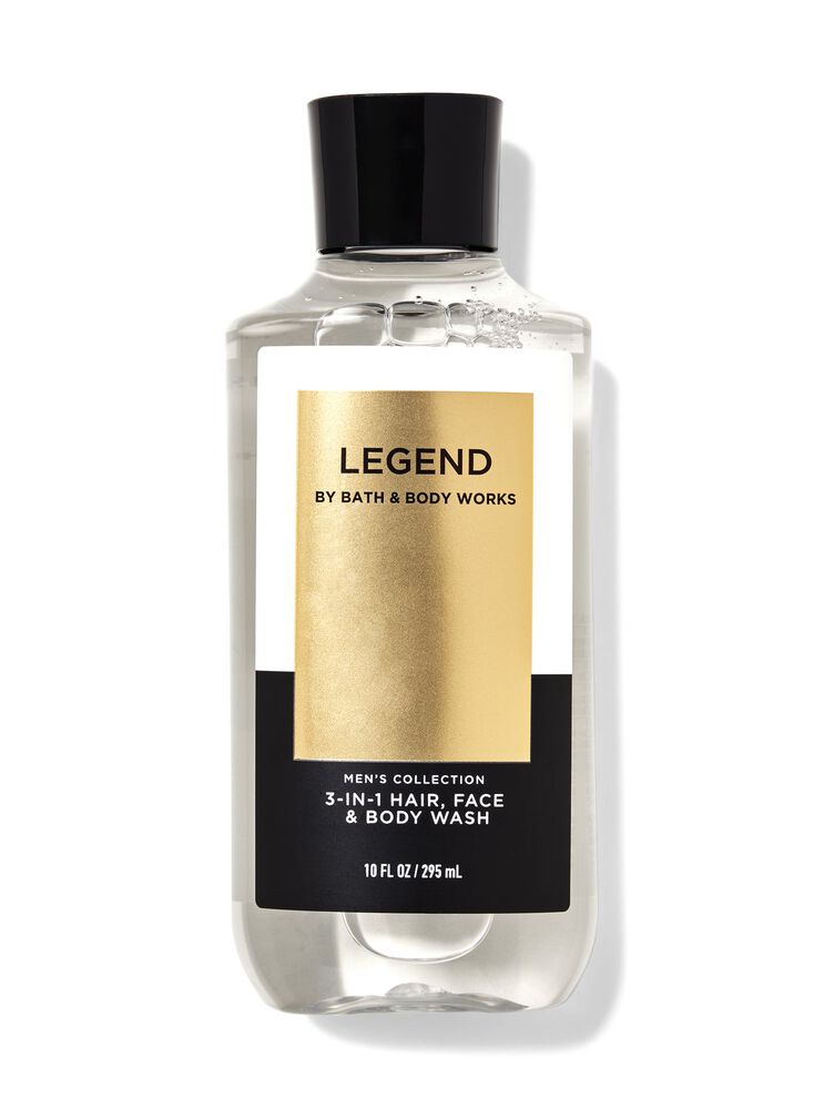 Legend 3-in-1 Hair, Face & Body Wash สบู่สูตร 3-in-1