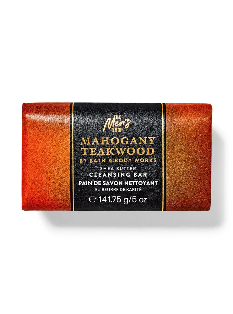 Mahogany Teakwood Shea Butter Cleansing Bar สบู่ก้อน