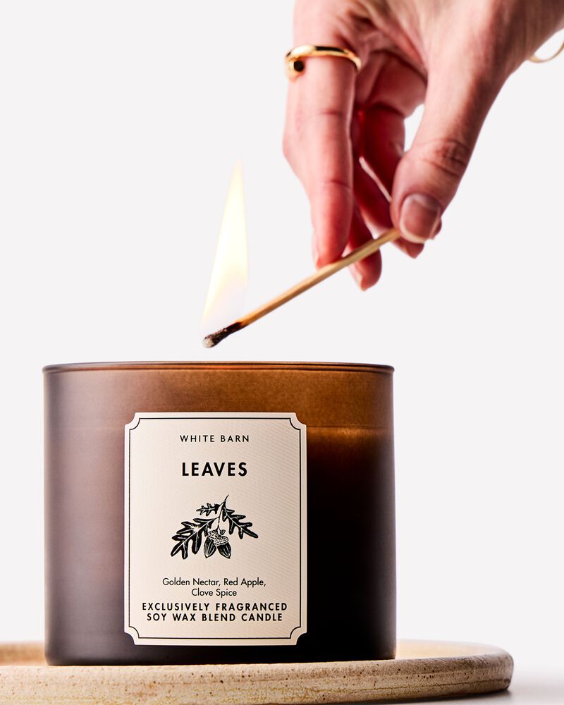 Leaves 3-Wick Candle เทียนหอม 3 ไส้