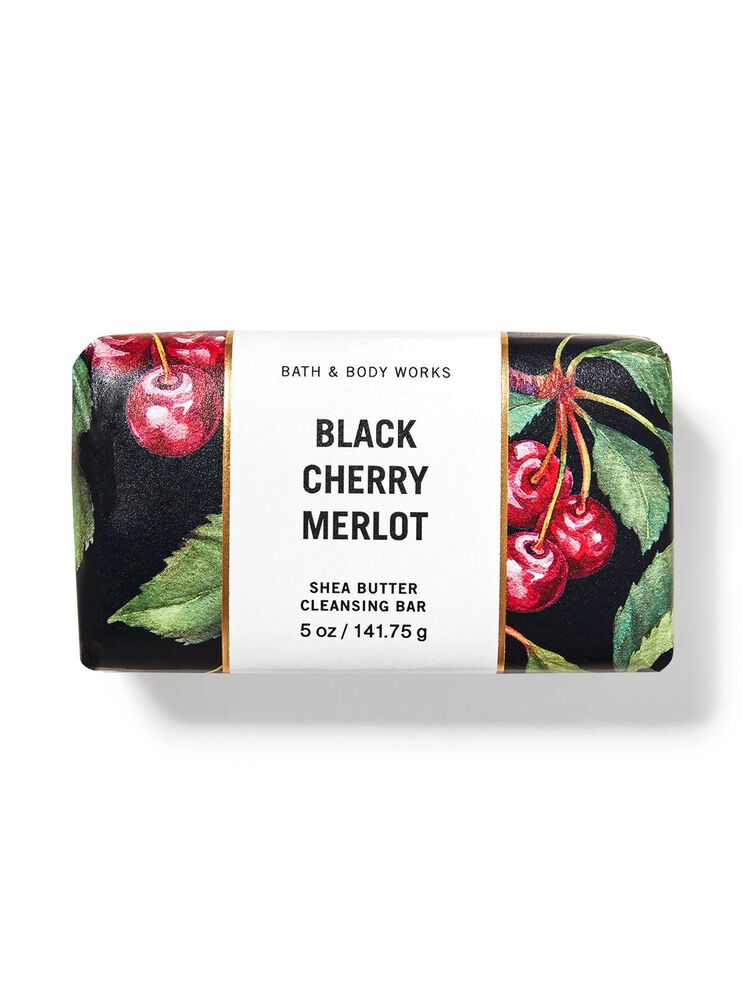 Black Cherry Merlot Shea Butter Cleansing Bar สบู่ก้อน