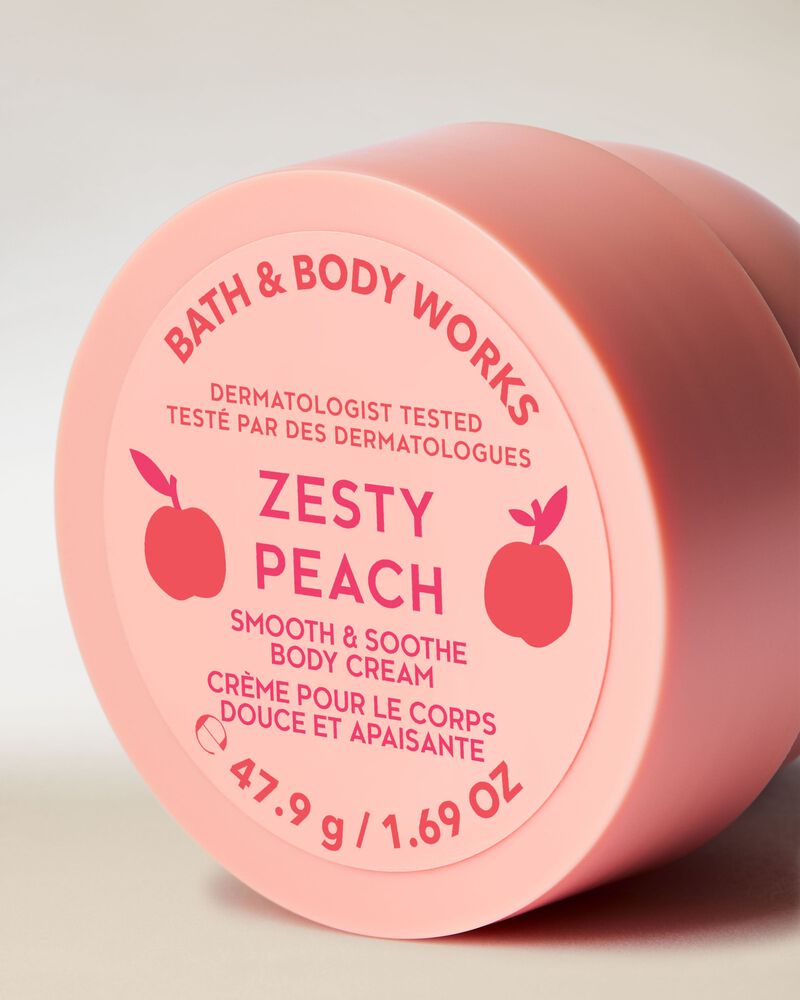 Zesty Peach Travel Size Smooth & Soothe Body Cream บอดี้ครีมขนาดพกพา