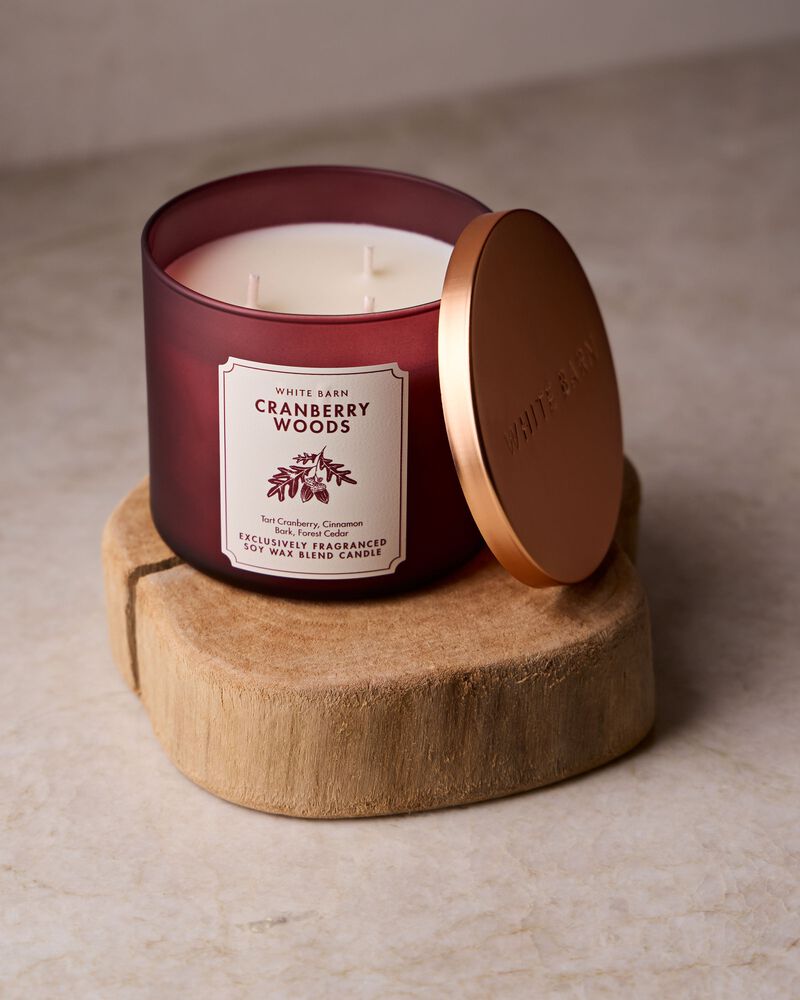 Cranberry Woods 3-Wick Candle เทียนหอม 3 ไส้