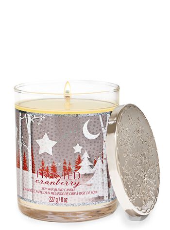 Frosted Cranberry Single Wick Candle เทียนหอม 1 ไส้