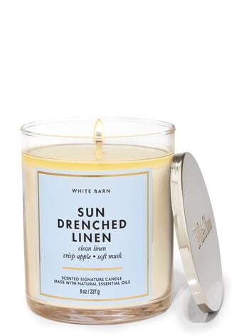Sun-drenched Linen Signature Single Wick Candle เทียนหอม 1 ไส้
