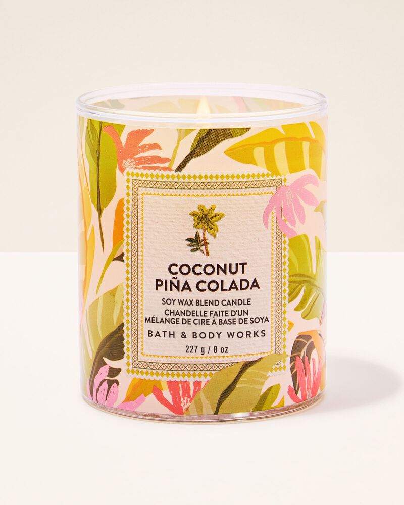 Coconut Pi&ntilde;a Colada Single Wick Candle เทียนหอม 1 ไส้