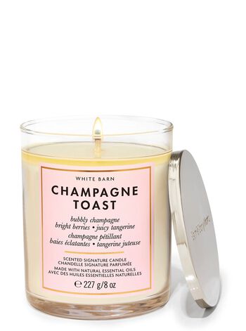 Champagne Toast Signature Single Wick Candle เทียนหอม 1 ไส้