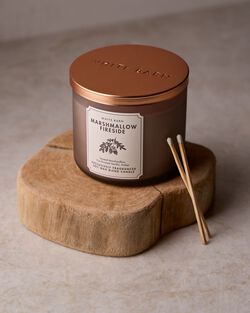 Marshmallow Fireside 3-Wick Candle image number null