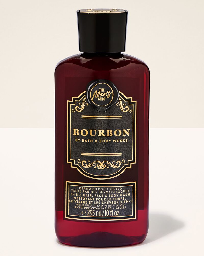 Bourbon 3-in-1 Hair, Face & Body Wash สบู่อาบน้ำ 3 in 1
