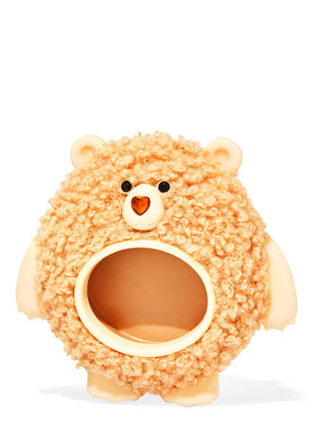 Fuzzy Bear Visor Clip Car Fragrance Holder
