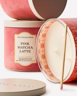 Pink Matcha Latte 3-Wick Candle image number null