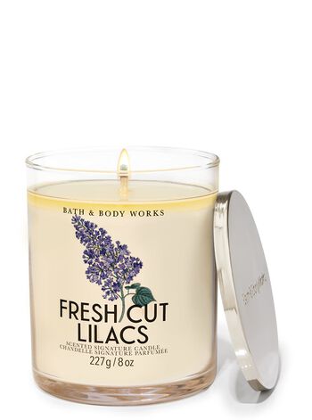 Fresh Cut Lilacs Signature Single Wick Candle เทียนหอม 1 ไส้