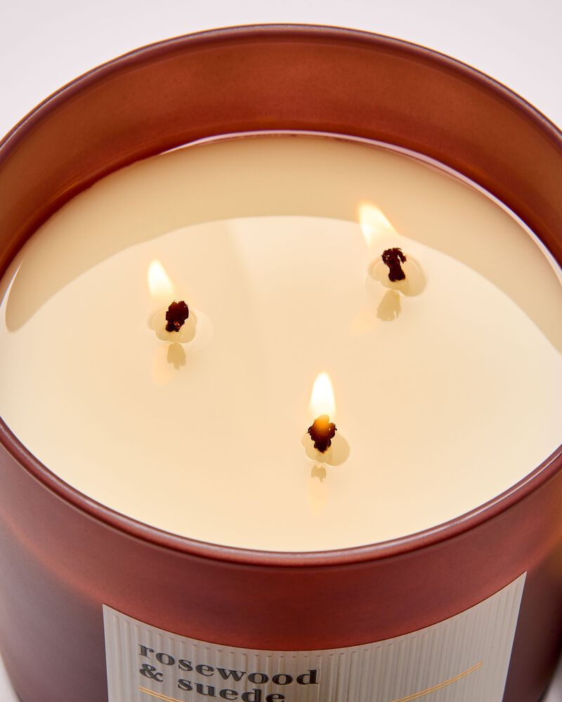 Rosewood & Suede 3-Wick Candle เทียนหอม 3 ไส้