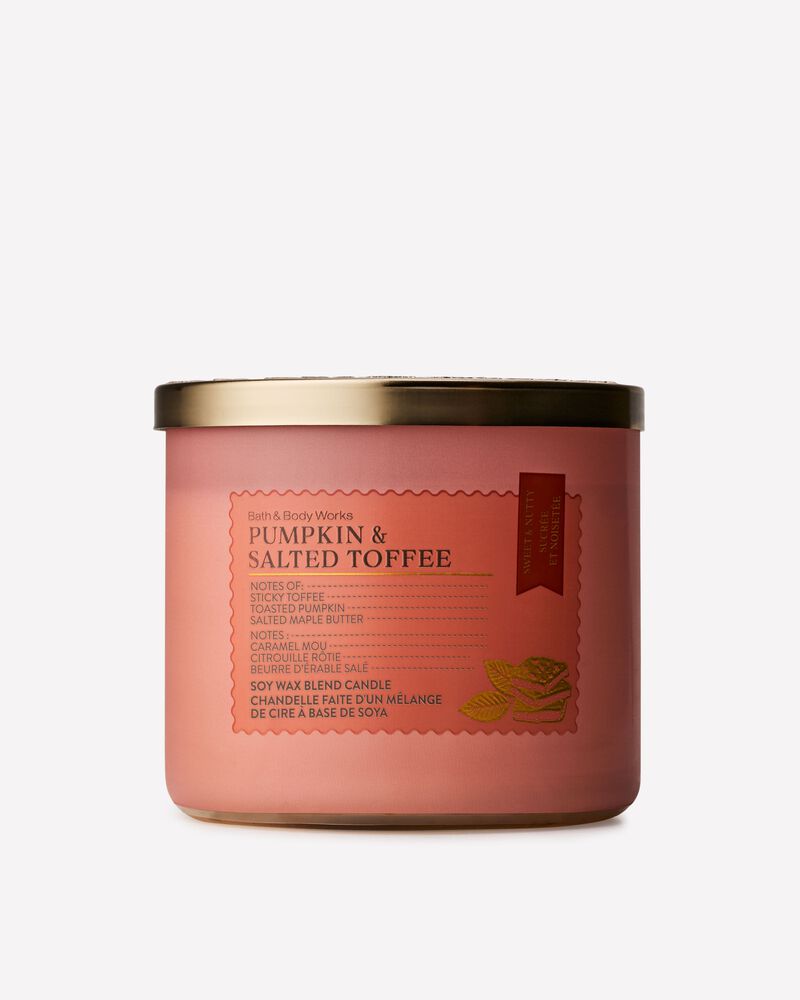 Pumpkin & Salted Toffee 3-Wick Candle เทียนหอม 3 ไส้