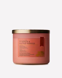 Pumpkin & Salted Toffee 3-Wick Candle image number null