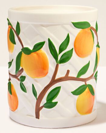 Vera Bradley Peach Pedestal 3-Wick Candle Holder ที่วางเทียนหอม 3 ไส้