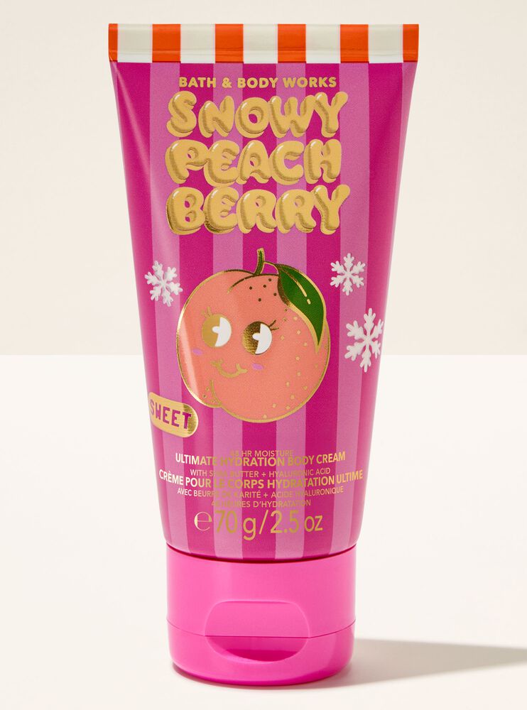 Snowy Peach Berry Travel Size Ultimate Hydration Body Cream Travel Size Ultimate Hydration Body Cream