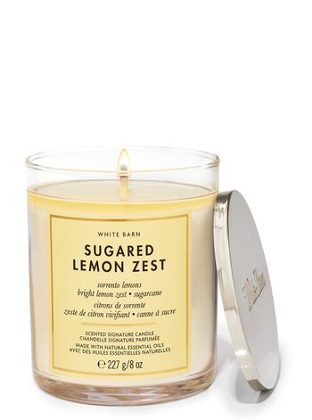 Sugared Lemon Zest Signature Single Wick Candle เทียนหอม 1 ไส้