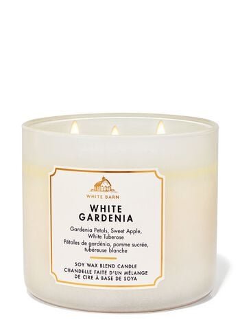 White Gardenia 3-Wick Candle เทียนหอม 3 ไส้