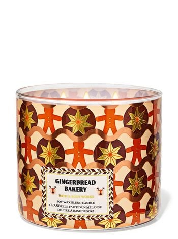 Gingerbread Bakery 3-Wick Candle เทียนหอม 3 ไส้