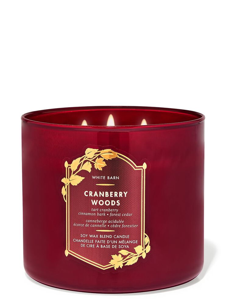 Cranberry Woods 3-Wick Candle 3-Wick Candle