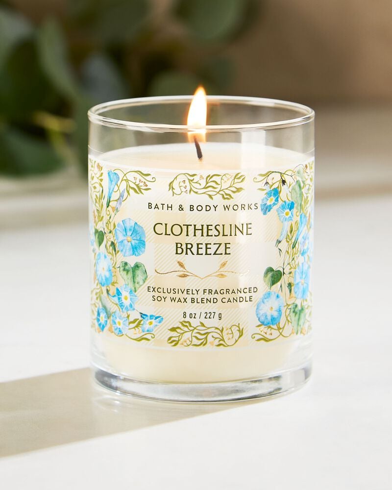 Clothesline Breeze Single Wick Candle เทียนหอม 1 ไส้