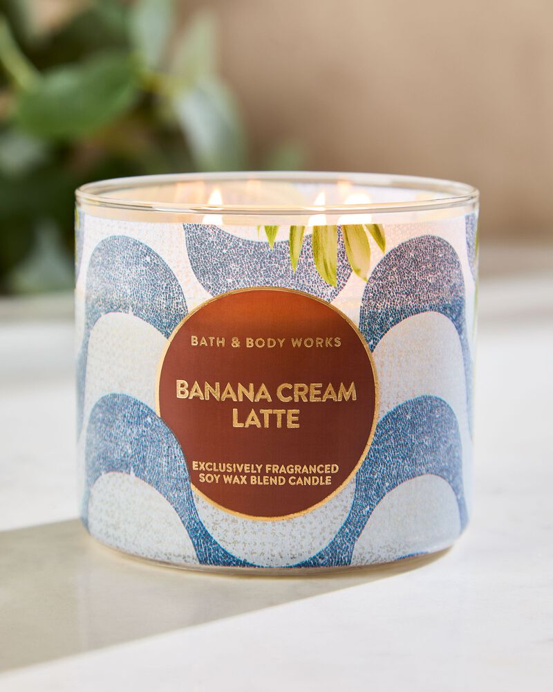 Banana Cream Latte 3-Wick Candle เทียนหอม 3 ไส้