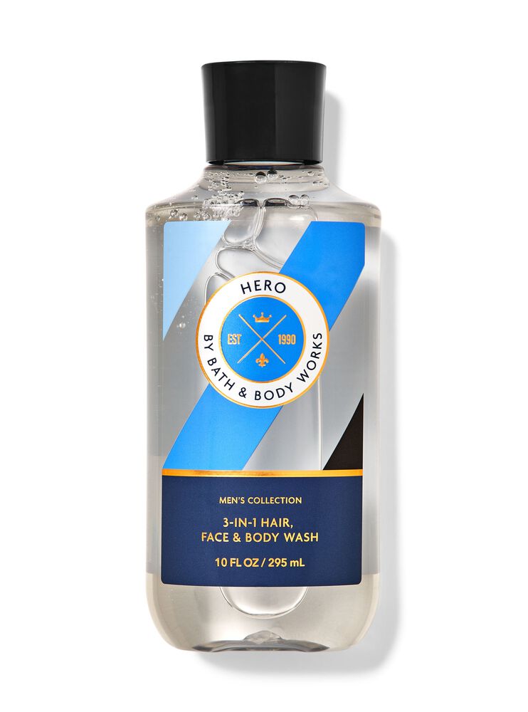 Hero 3-in-1 Hair, Face & Body Wash สบู่สูตร 3-in-1