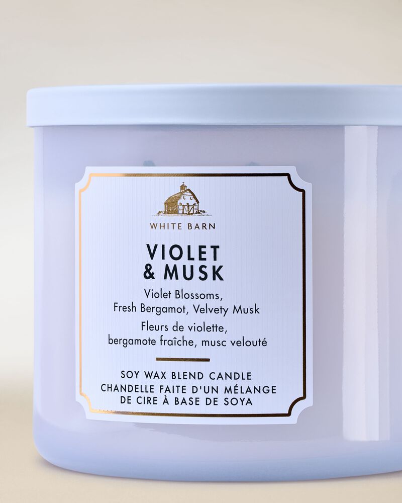 Violet & Musk 3-Wick Candle เทียนหอม 3 ไส้