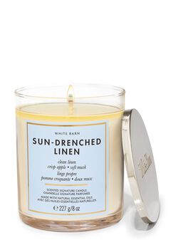 Sun-Drenched Linen Single Wick Candle