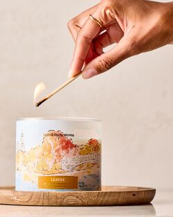 Leaves 3-Wick Candle image number null
