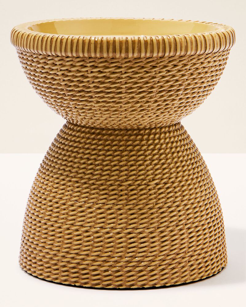 Woven Pedestal 3-Wick Candle Holder ที่วางเทียนหอม 3 ไส้