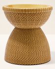 Woven Pedestal 3-Wick Candle Holder image number null