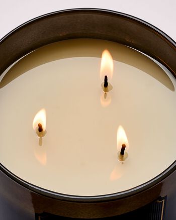 Mahogany Teakwood 3-Wick Candle เทียนหอม 3 ไส้