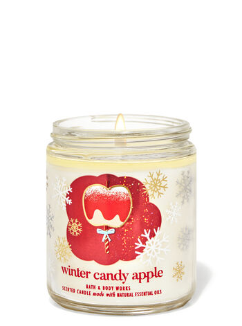 Winter Candy Apple Single Wick Candle Single Wick Candle