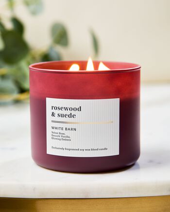 Rosewood & Suede 3-Wick Candle เทียนหอม 3 ไส้