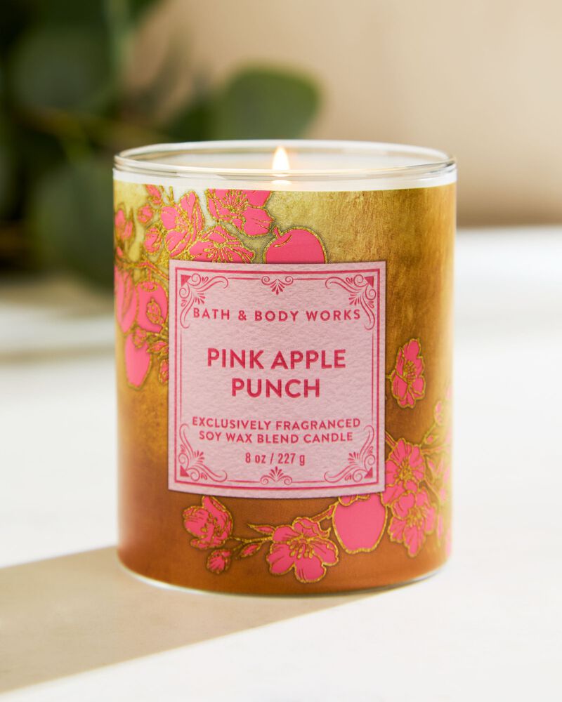 Pink Apple Punch Single Wick Candle เทียนหอม 1 ไส้